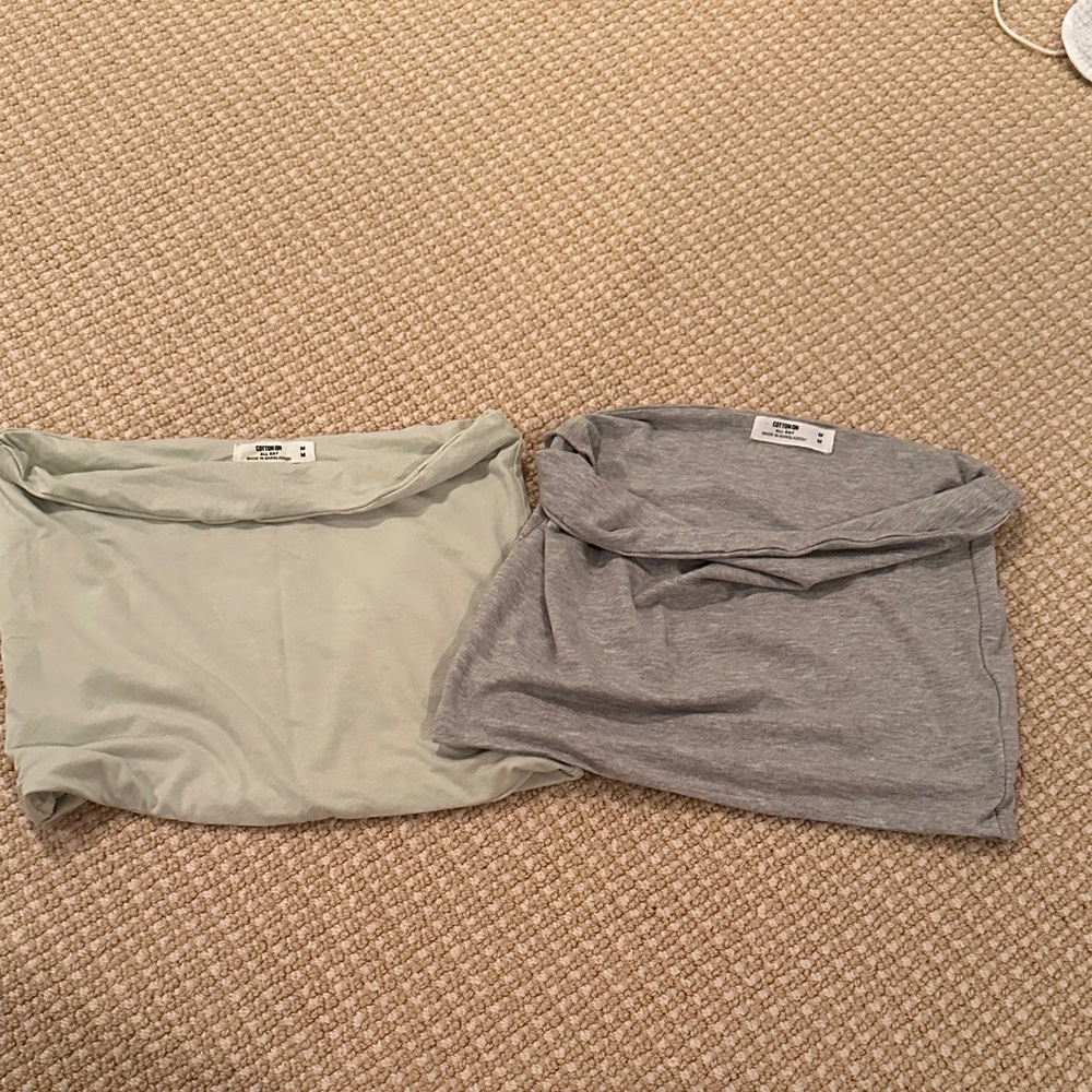 Cotton On Light Gray Tube Top